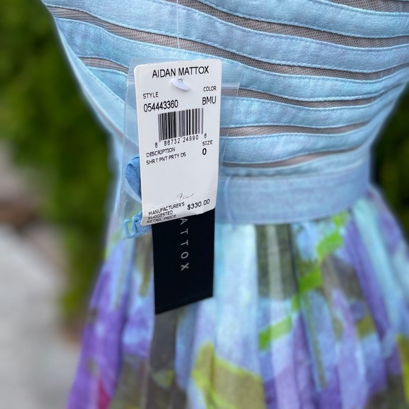 Aidan Mattox Strapless Fit & Flare Party Dress Size 0 - Picture 9 of 10